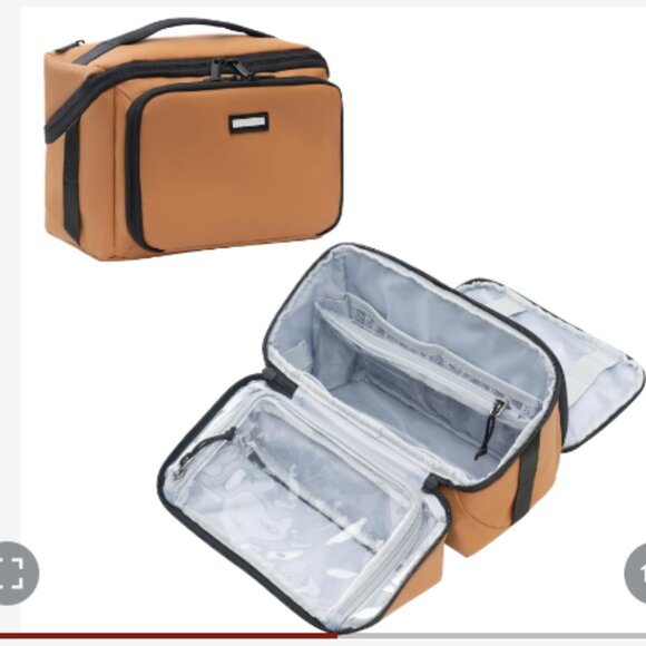 Everfun Travel Toiletry Bag For Men And Women Dopp Kit Wide Open Makeup Cosmetic - Picture 1 of 6